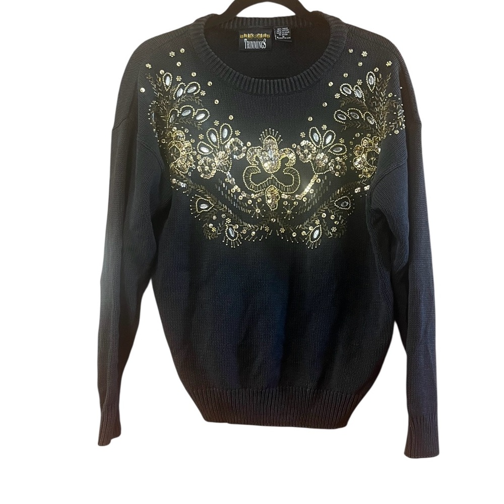 Trimmings Vintage Knit‎ Beaded Sweater